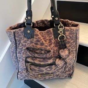 Juicy Couture Leopard Velour Bag